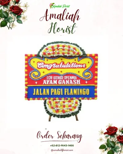 Bunga Papan Congratulation di Landasan Ulin Timur